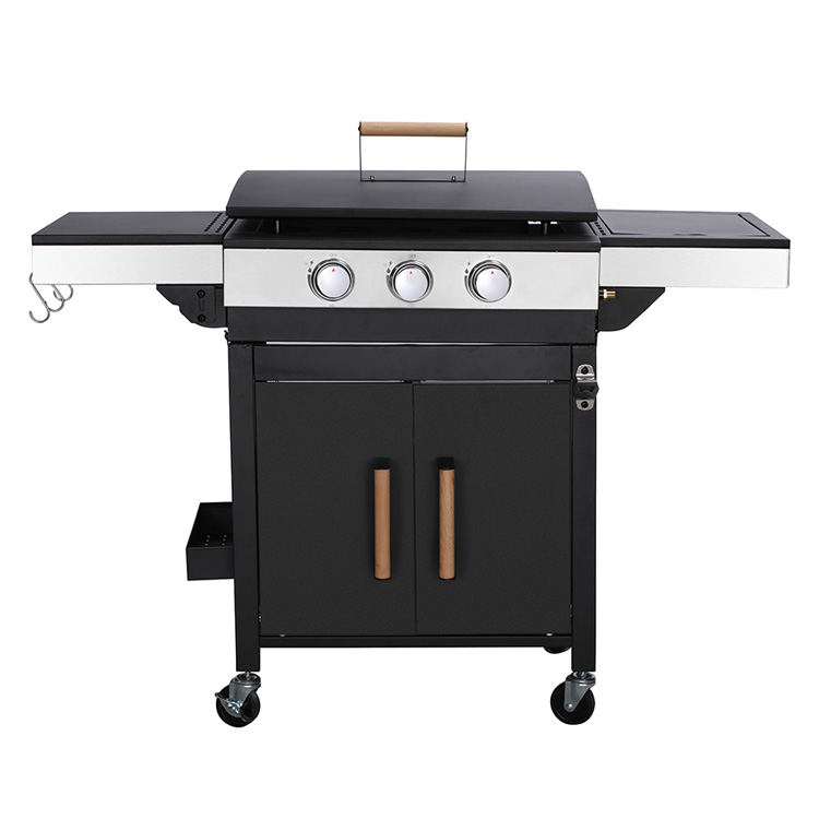 II Exuro Gas BBQ Plancha Griddle cum Trolley