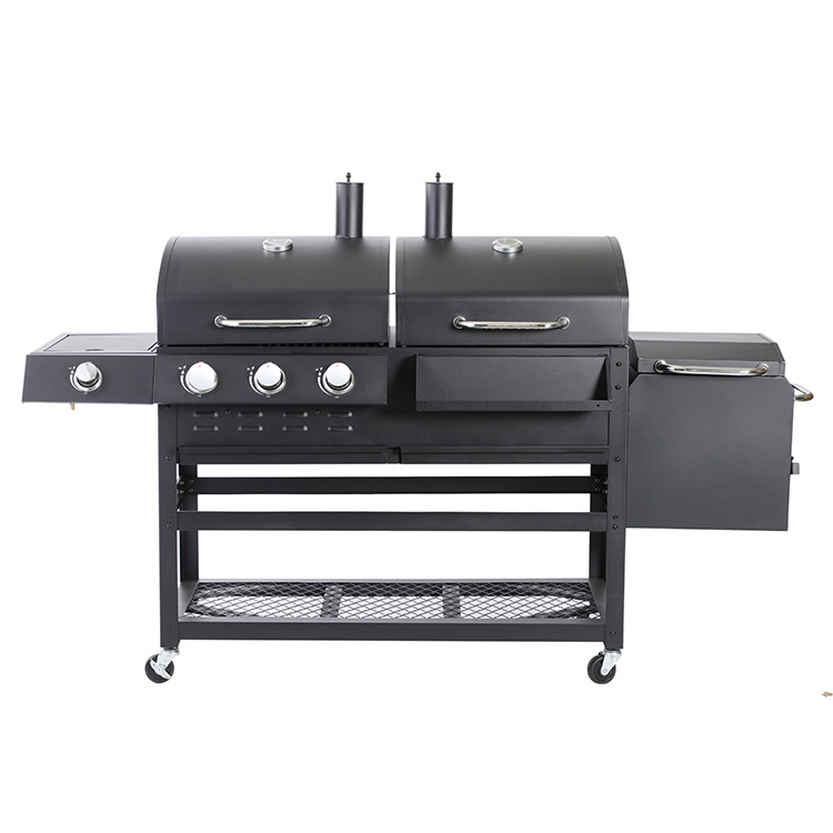 Velit Garden Large Gas Carbones Grill cum Smoker